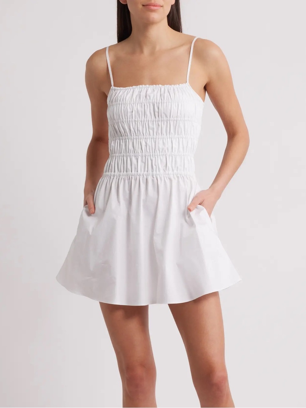 Solid & Striped | Delta Cotton Mini Dress | White